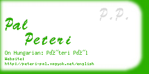 pal peteri business card